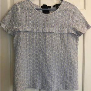 JCrew eyelet woven top